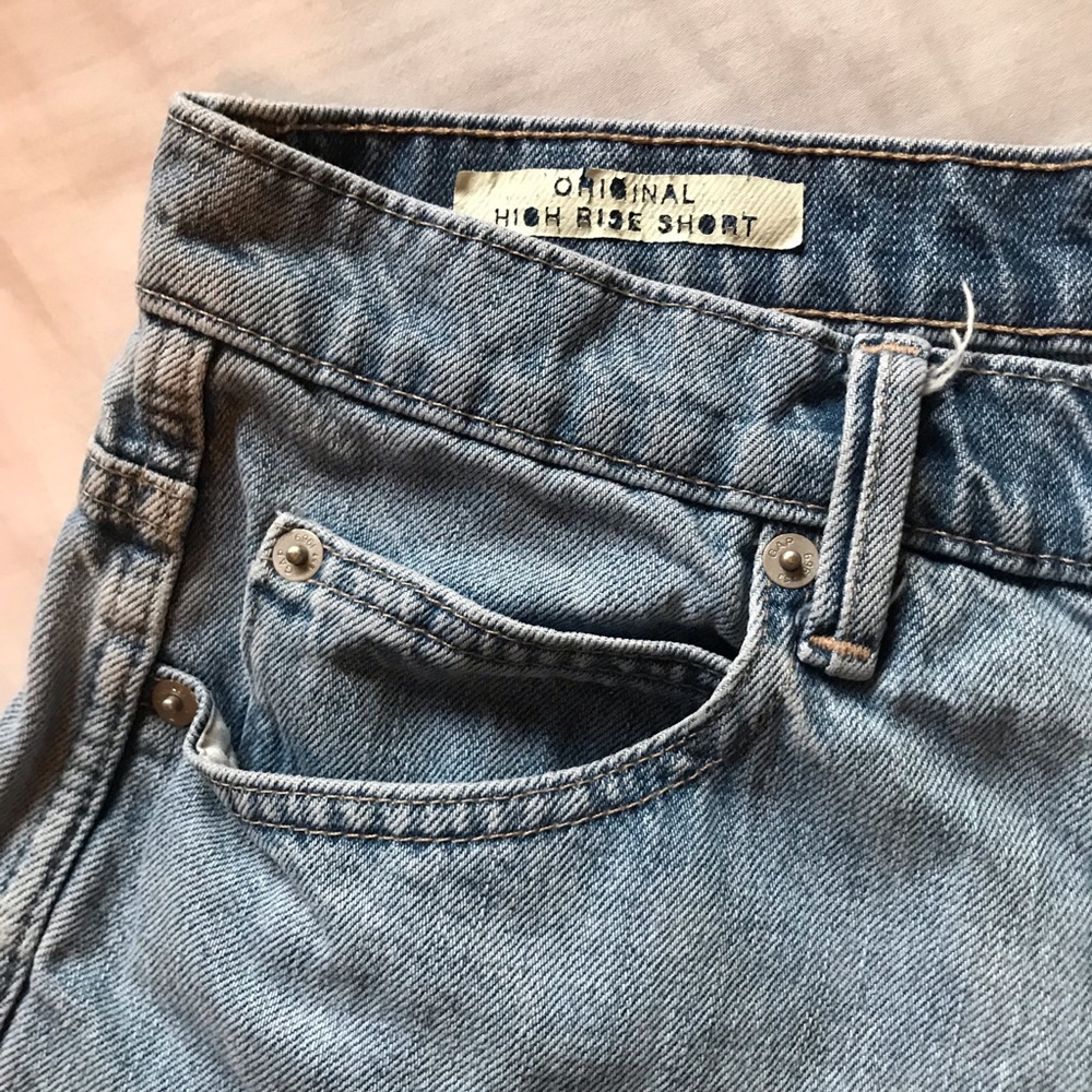 Retro Gap High-Waisted Jean Shorts